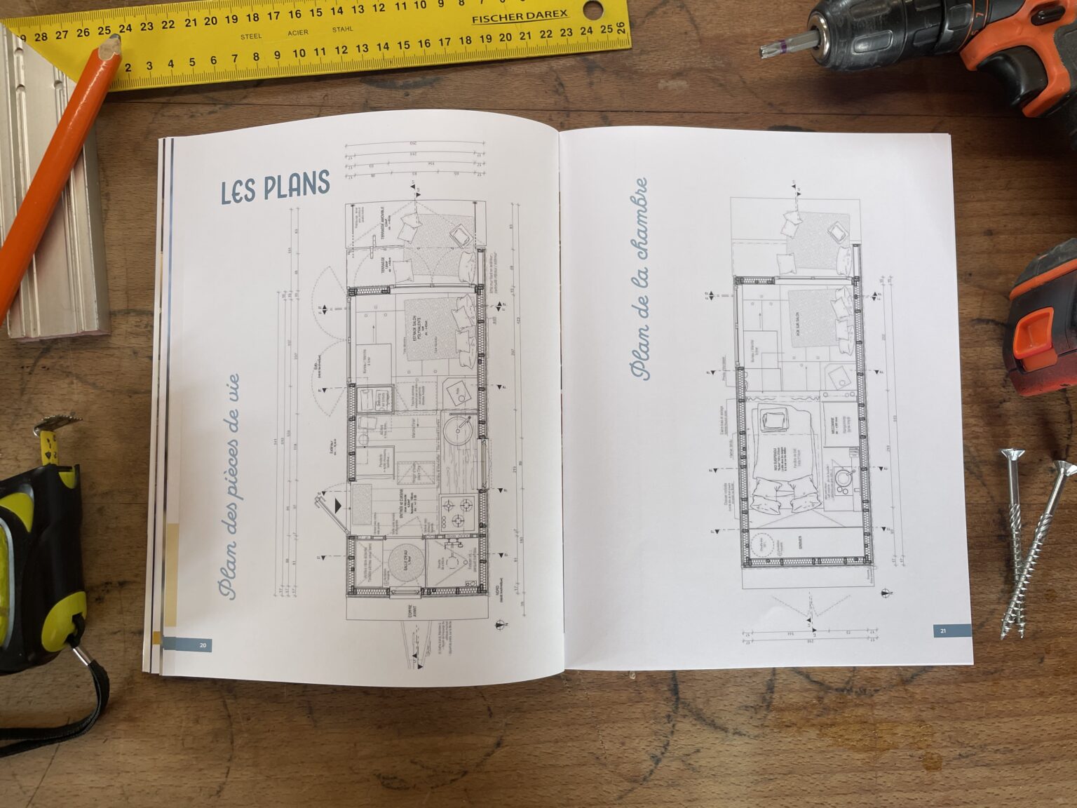 livre guide de construction de tinyhouse "construisez votre tiny house et changez de vie !" de geoffrey celard