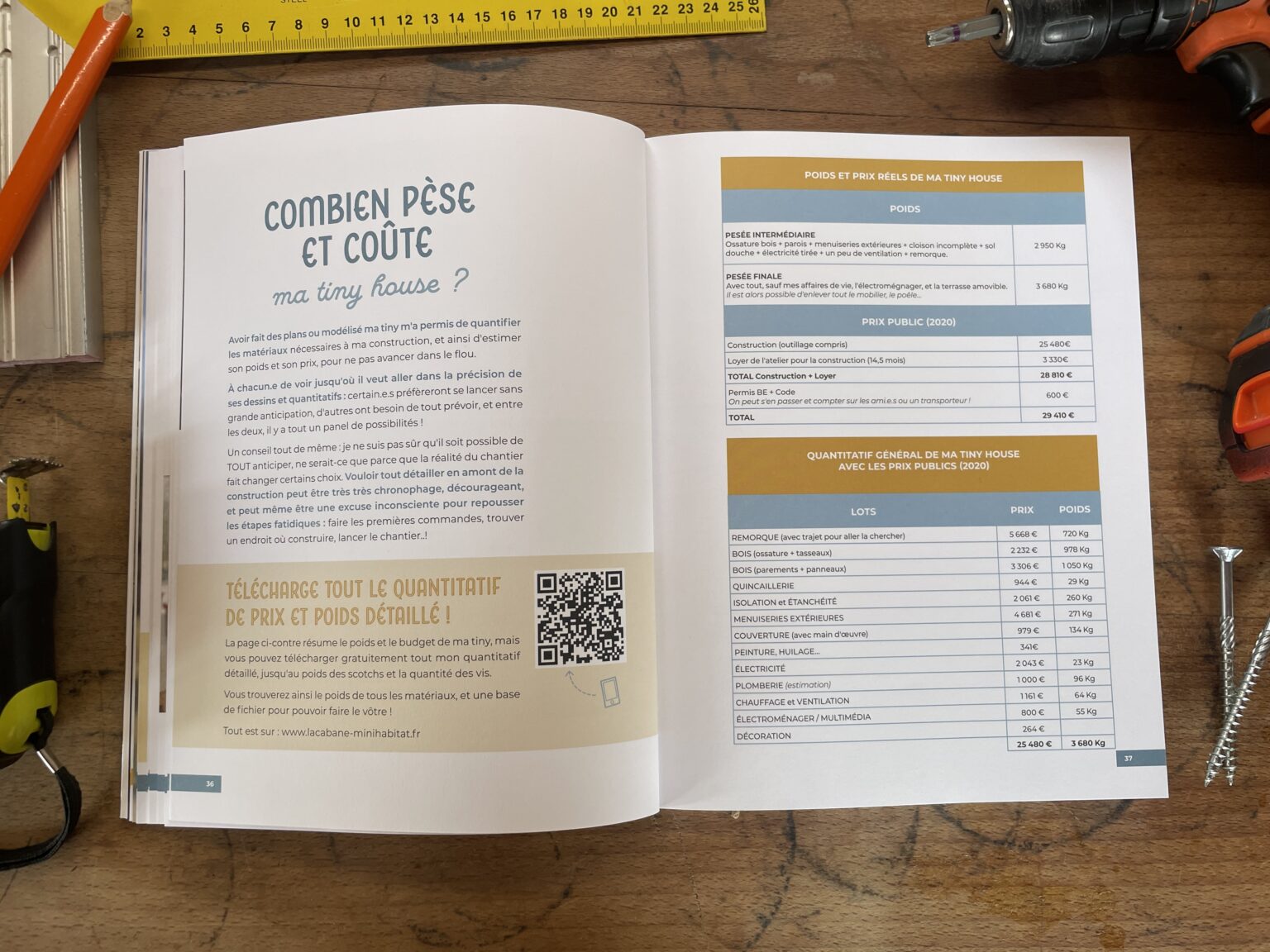 livre guide de construction de tinyhouse "construisez votre tiny house et changez de vie !" de geoffrey celard