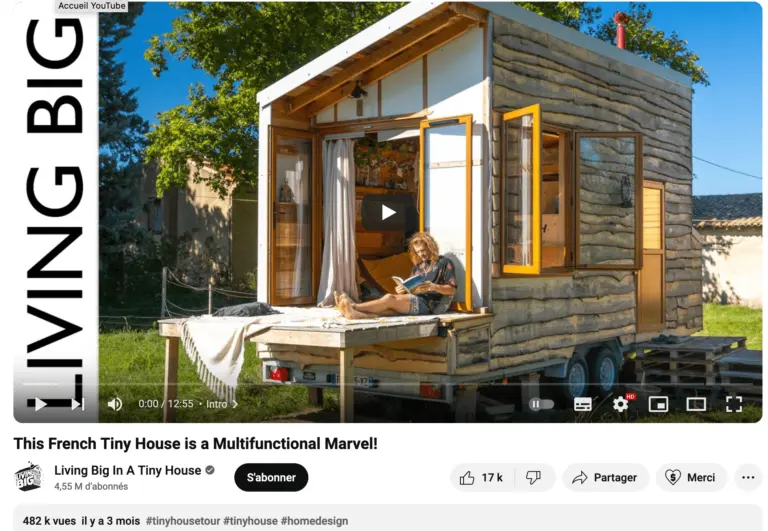 tiny house française, living big in a tiny house, geoffrey, tiny house modulable en vidéo présentation