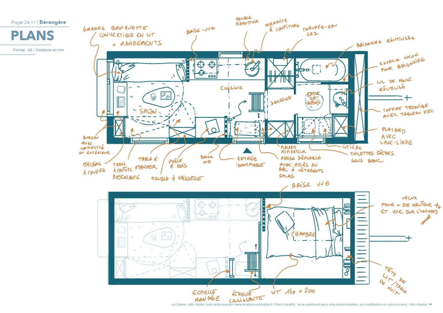 plan de tiny house