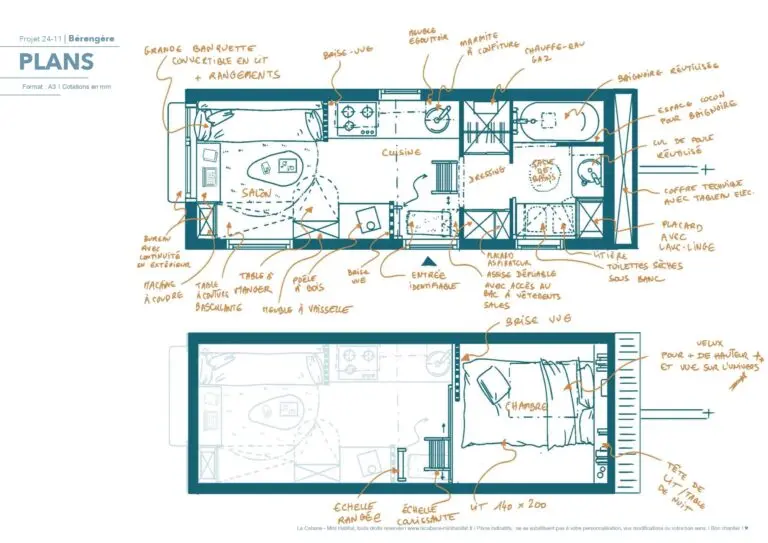 plan de tiny house