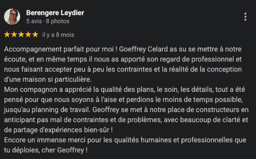 avis accompagnement et stage tiny house 5 étoiles