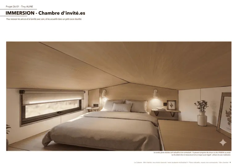 Plans et photos Tiny House 20m2, Aline