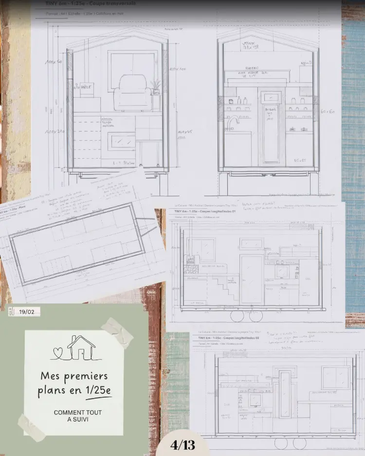 plans de tiny house - caroline
